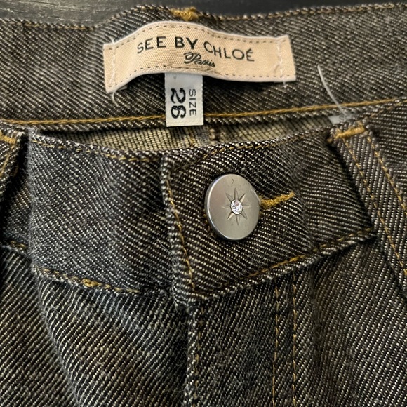 Denim Jeans with Yellow Stitching - Picture 3 of 16